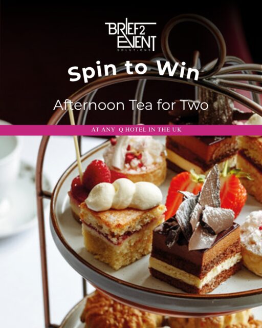 ✨ WIN AFTERNOON TEA FOR TWO AT ANY QHOTEL IN THE UK! 🍰☕

Fancy treating yourself and a friend to a delicious afternoon tea? Enter for your chance to win afternoon tea for two at any QHotel across the UK! 🎉

📅 Wednesday 30th September
📍 CHS Manchester – Stand D88

Come and say hello to the Brief2Event team, where we’ll be exhibiting alongside The Delegate Wranglers®.

While you’re there, discover how Brief2Event can help you find the perfect venue for your next meeting, conference or corporate event.

👋 We’d love to see you at Stand D88!

#CHSManchester #Brief2Event #CorporateEvents #VenueFinding #Competition #QHotels